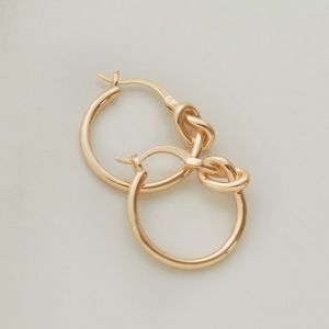 Love Knot Hoops | 18k Gold Filled